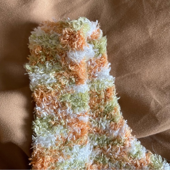 CHARLOTTE RUSSE - NEW - White Green Orange - Sweater Soft Square-neck Brami Bra - Picture 5 of 10